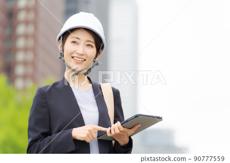 Construction, architecture, real estate, working women 90777559
