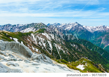 初夏攀登椿山(遠眺中能山、大天照山、大天山) 初夏攀登椿山(遠眺中能山、大天照山、大天山) 90778039