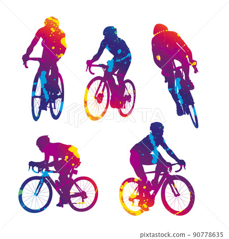 houses outline clipart bikes