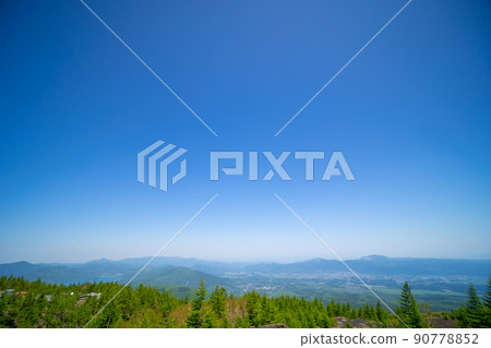Gotemba City May 2022 with a view of Mt. Fuji from the 5th station of Subashiriguchi Gotemba City May 2022 with a view of Mt. Fuji from the 5th station of Subashiriguchi 90778852