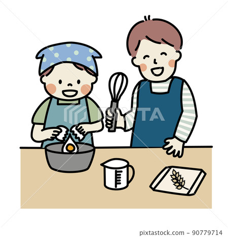 親子烹飪 90779714