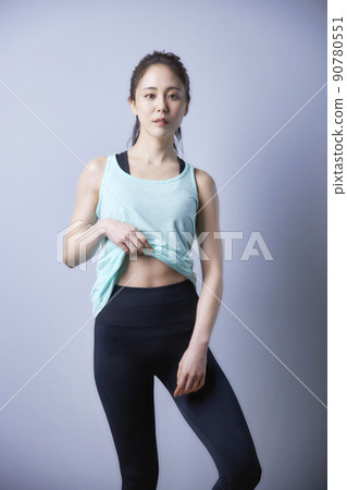 Toned Strong Young Woman in Sportswear Stock Image - Image of figure,  sportswear: 80188215