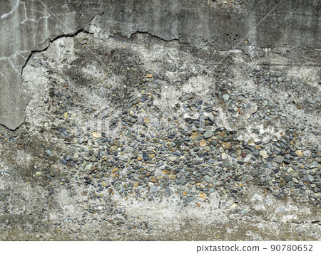 Wall / concrete and gravel / background material 90780652