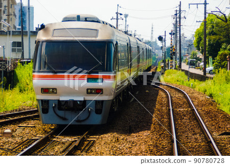 Takayama Main Line train window scenery Kiha 80 series (limited express Hida) 90780728