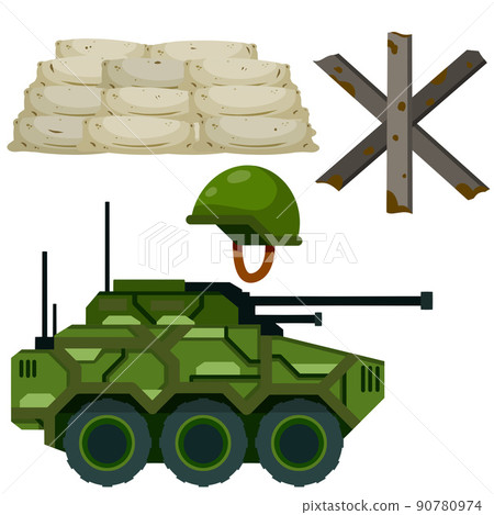 Military facility. Army base. Barricade Military facility. Army base. Barricade 90780974