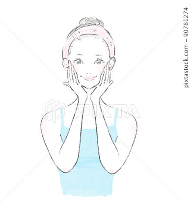 女性皮膚護理圖解 90781274