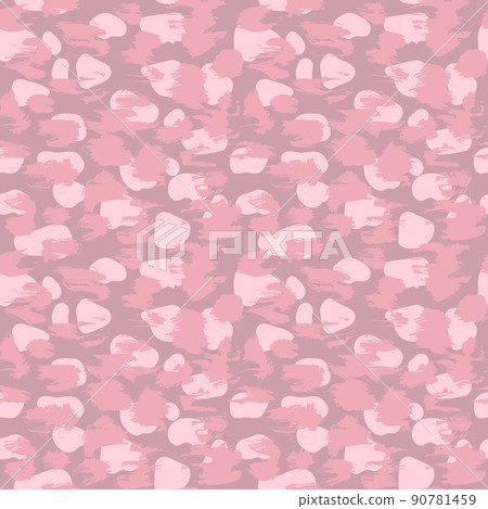 Leopard imitation seamless pink pattern. Vector illustration Leopard imitation seamless pink pattern. Vector illustration 90781459