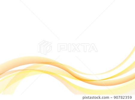 Line curve orange 90782359