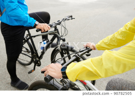 Young People Riding Bicycles 90782505