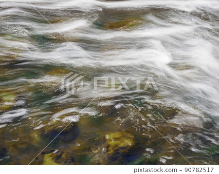 River surface bubbles, water flow, background material River surface bubbles, water flow, background material 90782517