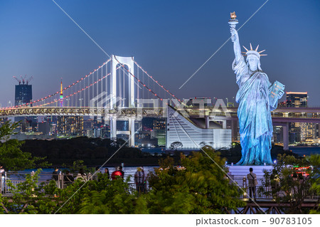 [東京]台場的美麗夜景 90783105
