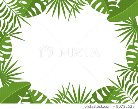 植物框架水平位置綠色 90783525