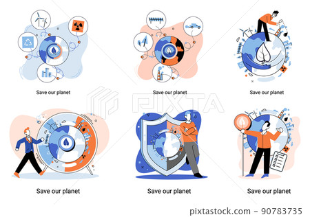Change climate. Nature biodiversity mother earth. Metaphor of climate change and saving planet, World Environment Day 90783735