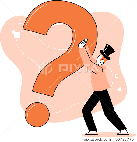 Question mark, obtaining information of interest. FAQ help. Problem and solution concept metaphor. Choice or answer Question mark, obtaining information of interest. FAQ help. Problem and solution concept metaphor. Choice or answer 90783779