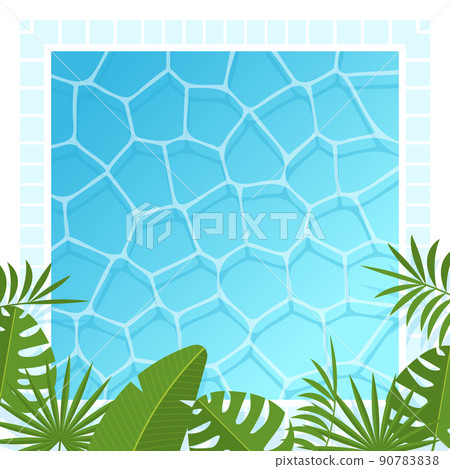 Poolside botanical background 2 square Poolside botanical background 2 square 90783838