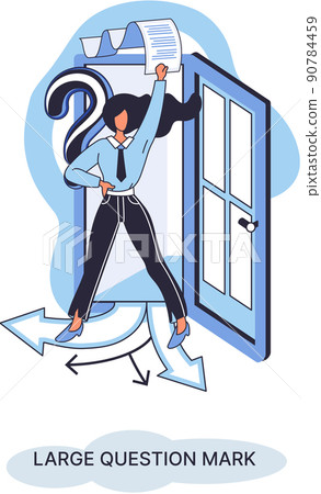 Ladge question mark. Problem and solution concept metaphor. Ask questions. FAQ frequently asked help Ladge question mark. Problem and solution concept metaphor. Ask questions. FAQ frequently asked help 90784459