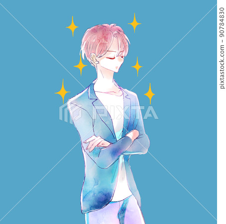 Glittering man Glittering man 90784830