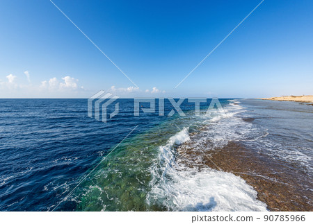 Seascape of the Red Sea Egypt Africa - People are Snorkeling on the Reef 90785966