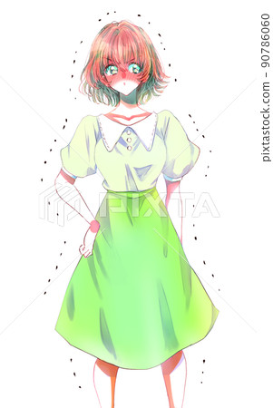 發抖的惱怒的婦女 發抖的惱怒的婦女 90786060