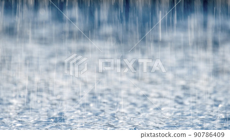Background material ・ Image of rainy season and heavy rain Background material ・ Image of rainy season and heavy rain 90786409