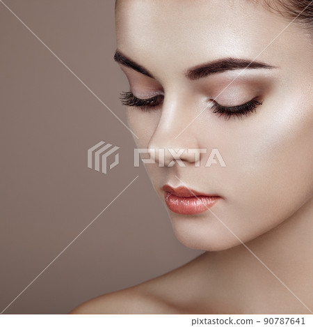 Beautiful woman face Beautiful woman face 90787641