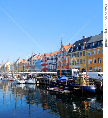 丹麥哥本哈根 Nyhavn 建築和船舶 丹麥哥本哈根 Nyhavn 建築和船舶 90787693