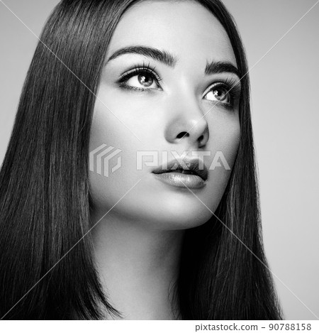 Beautiful woman face. Perfect makeup 90788158