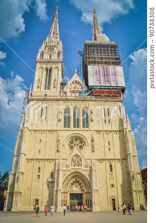 Exterior of Zagreb Cathedral 90788308
