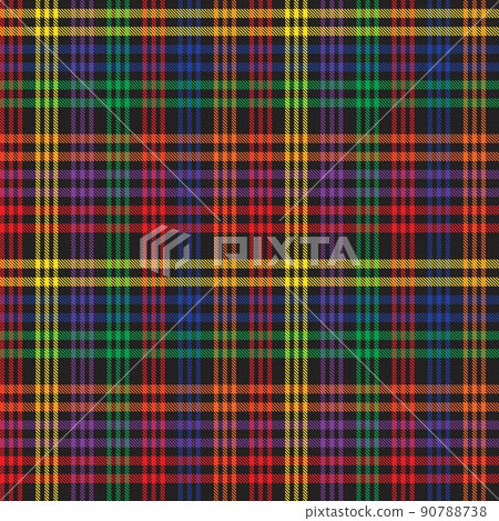 Rainbow Plaid, checkered, tartan seamless pattern suitable for fashion textiles and graphics Rainbow Plaid, checkered, tartan seamless pattern suitable for fashion textiles and graphics 90788738