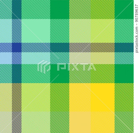 Rainbow Plaid, checkered, tartan seamless - Stock Illustration