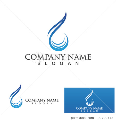 Water drop Logo Template vector 90790548
