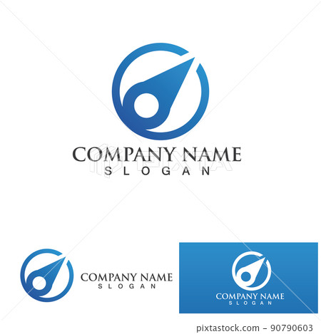 compas icon.flat illustration of compas-vector icon compas sign symbol. 90790603