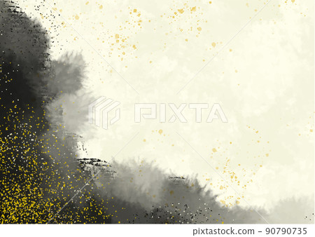 Ink and Japanese paper background Ink and Japanese paper background 90790735