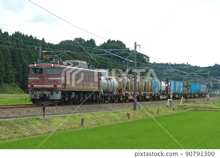 北陸本線牛屋大正寺JR貨運EF81-21（富山） 90791300