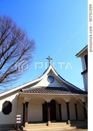 名古屋天主教 Chikaramachi 教堂的風景 名古屋天主教 Chikaramachi 教堂的風景 90791999