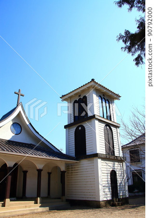 名古屋天主教 Chikaramachi 教堂的風景 名古屋天主教 Chikaramachi 教堂的風景 90792000