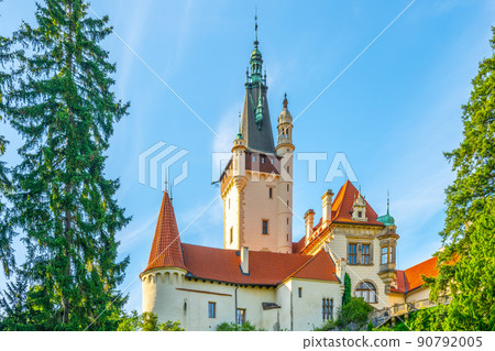 Pruhonice castle on sunny summer day Pruhonice castle on sunny summer day 90792005