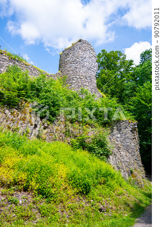 Kumburk Castle Ruins on sunny summer day 90792011