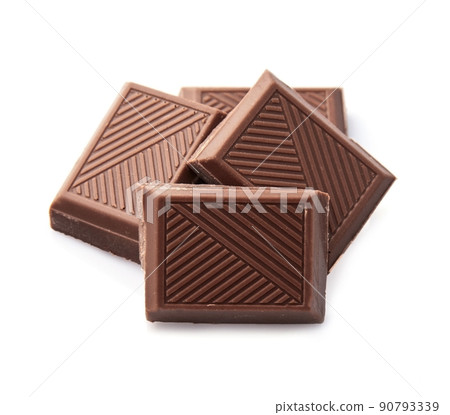 Chocolate on white backgrounds Chocolate on white backgrounds 90793339