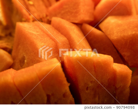 Sliced Watermelon on Display 90794098