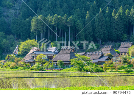京都府南丹市美山町，日本的原始風景，美山茅吹之裡 90794475