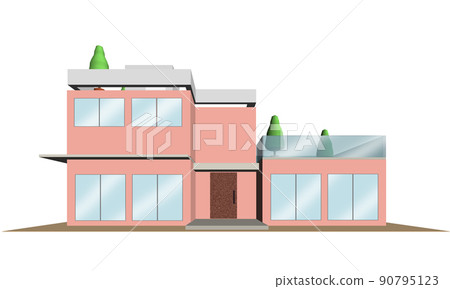 獨立式住宅的 3D 插圖圖像 獨立式住宅的 3D 插圖圖像 90795123