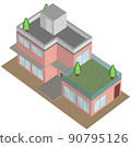 獨立式住宅的 3D 插圖圖像 90795126