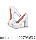 Female wedding footwear with open toe 90795635