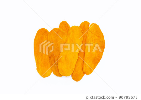 Dried mango on white background 90795673