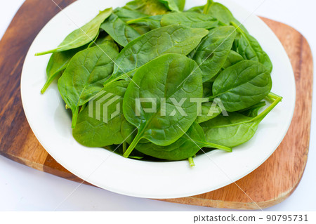 Spinach leaves. Extremely nutrient-rich vegetable 90795731