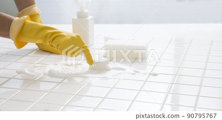 橡膠手套、瓷磚清潔、一般清潔 家庭主婦的家務 90795767