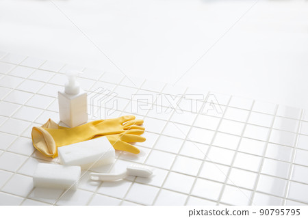 清潔工具 清潔瓷磚 浴室清潔 橡膠手套 清潔工具 清潔瓷磚 浴室清潔 橡膠手套 90795795