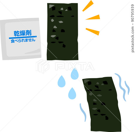 海苔和乾燥劑 海苔和乾燥劑 90795939
