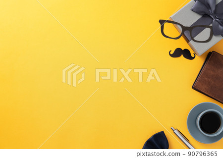 father's day background top view paper decoration Father's day father's day background top view paper decoration Father's day 90796365